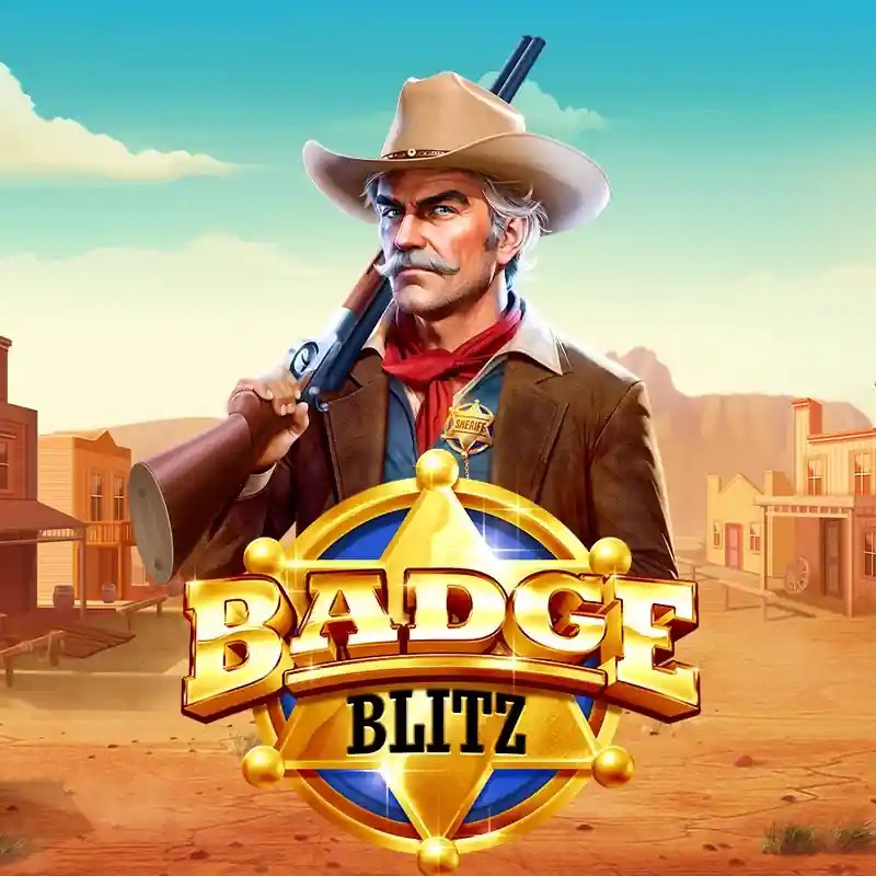 Badge Blitz game by Pragmatic Play – logo hosted on Spinsy Casino