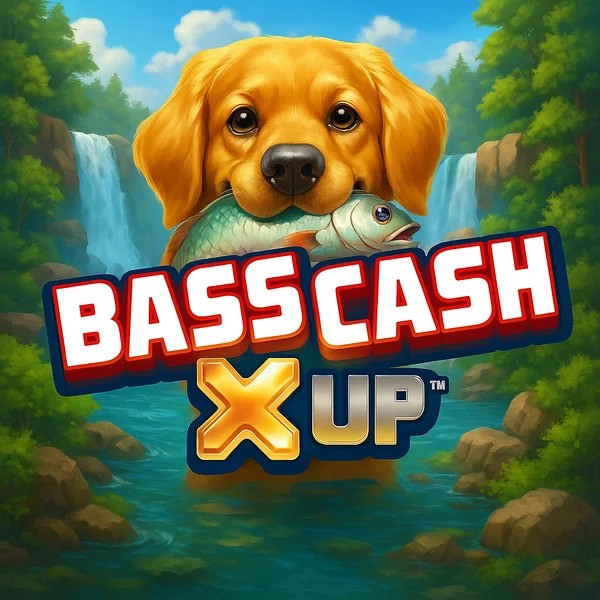 Bass Cash X UP slot visual from Alchemy Gaming available on sspinsy.net