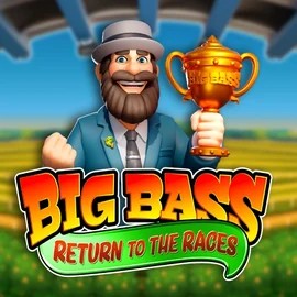 Big Bass Return to the Races online game logo by Pragmatic Play on sspinsy.net