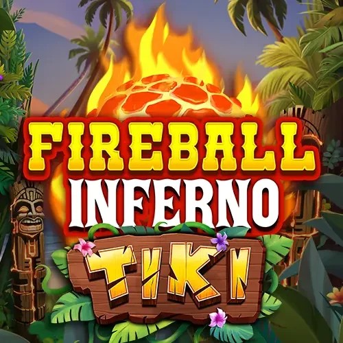 Fireball Inferno Tiki online game logo by NetEnt on sspinsy.net
