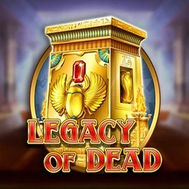 Legacy of Dead slot logo by Play'n GO at Spinsy Casino