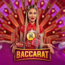 Mega Baccarat logo by Pragmatic Play Spinsy Casino