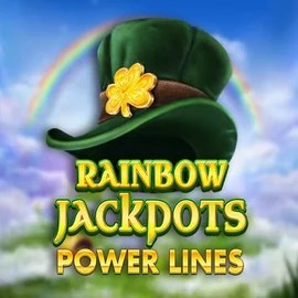 Rainbow Jackpots Power Lines online game logo by Red Tiger Gaming on sspinsy.net