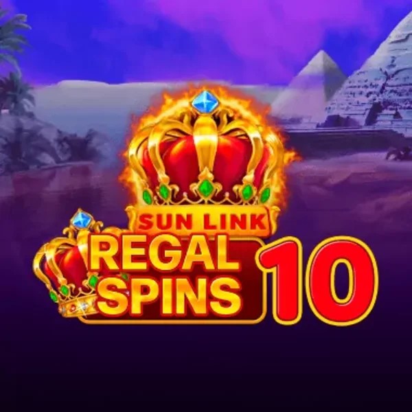 Regal Spins 10 logo by PatePlay Spinsy Casino