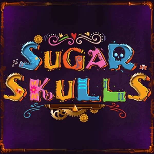 Sugar Skulls logo by Booming Games at Spinsy Casino