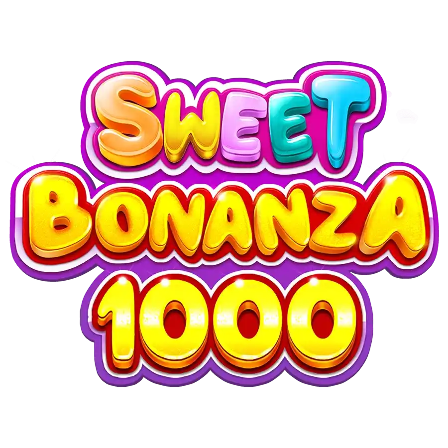 Sweet Bonanza 1000 online game logo by Pragmatic Play on sspinsy.net