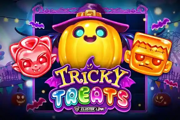 Tricky Treats logo by Push Gaming Spinsy Casino