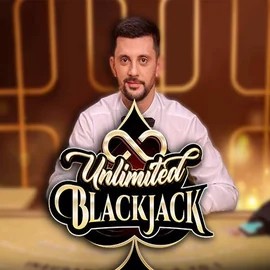 Unlimited Blackjack logo – Live Casino by Ezugi at Spinsy Casino