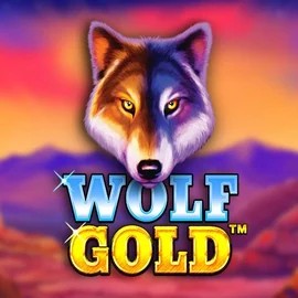Wolf Gold slot logo by Pragmatic Play at Spinsy Casino